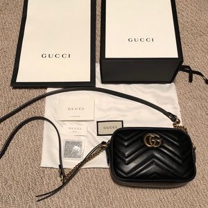 Gucci GG Marmont 2.0 Mini Matelasse Camera Bag